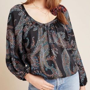 Maeve by Anthropologie - Madeira Satin Blouse Sz M